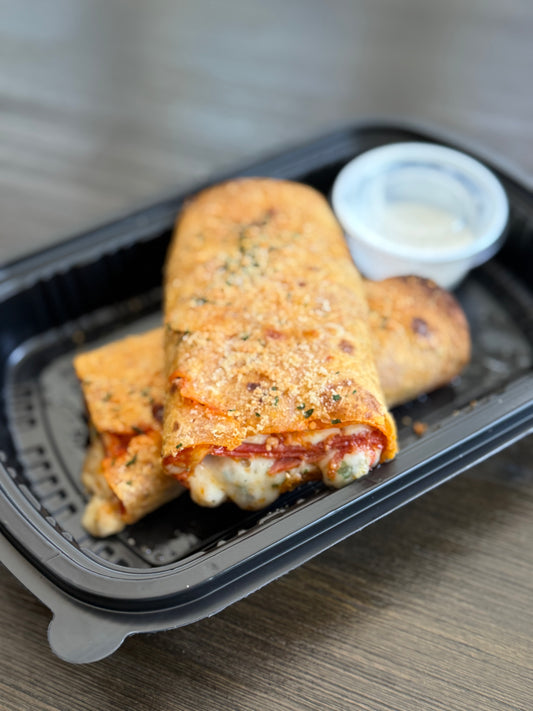 Pepperoni & Basil marinara roll-up