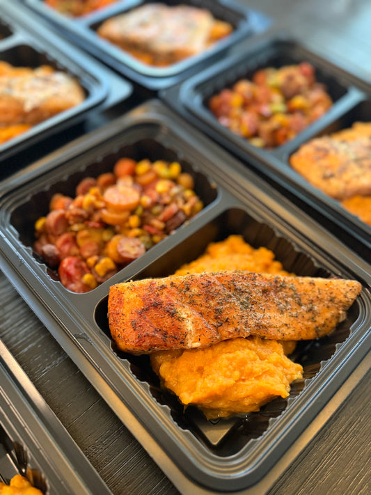 Salmon & Succotash