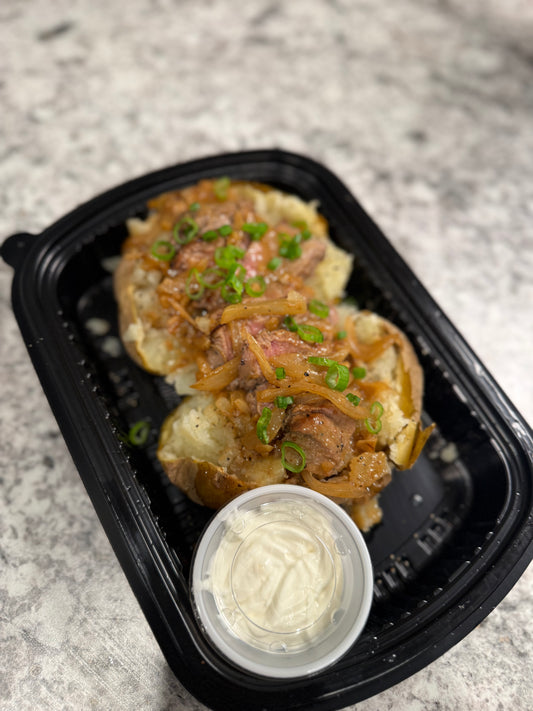 Steak 'n Onions Loaded Potato